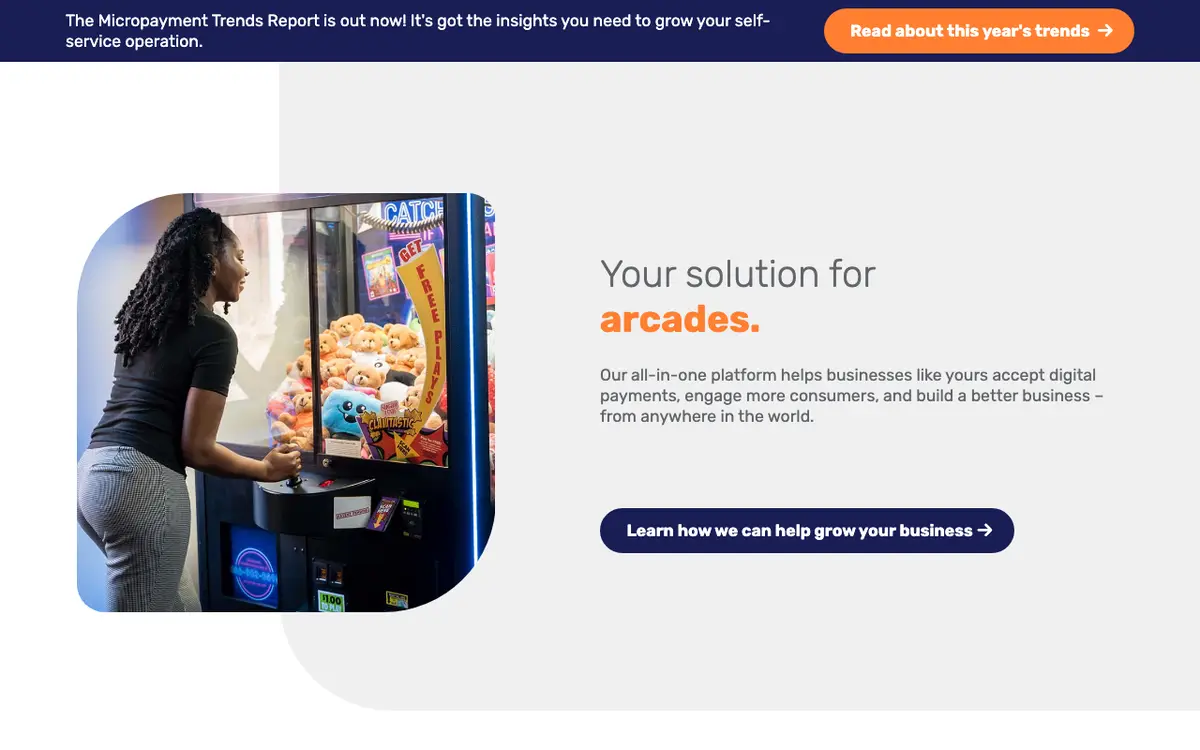 Home page of Cantaloupe's website