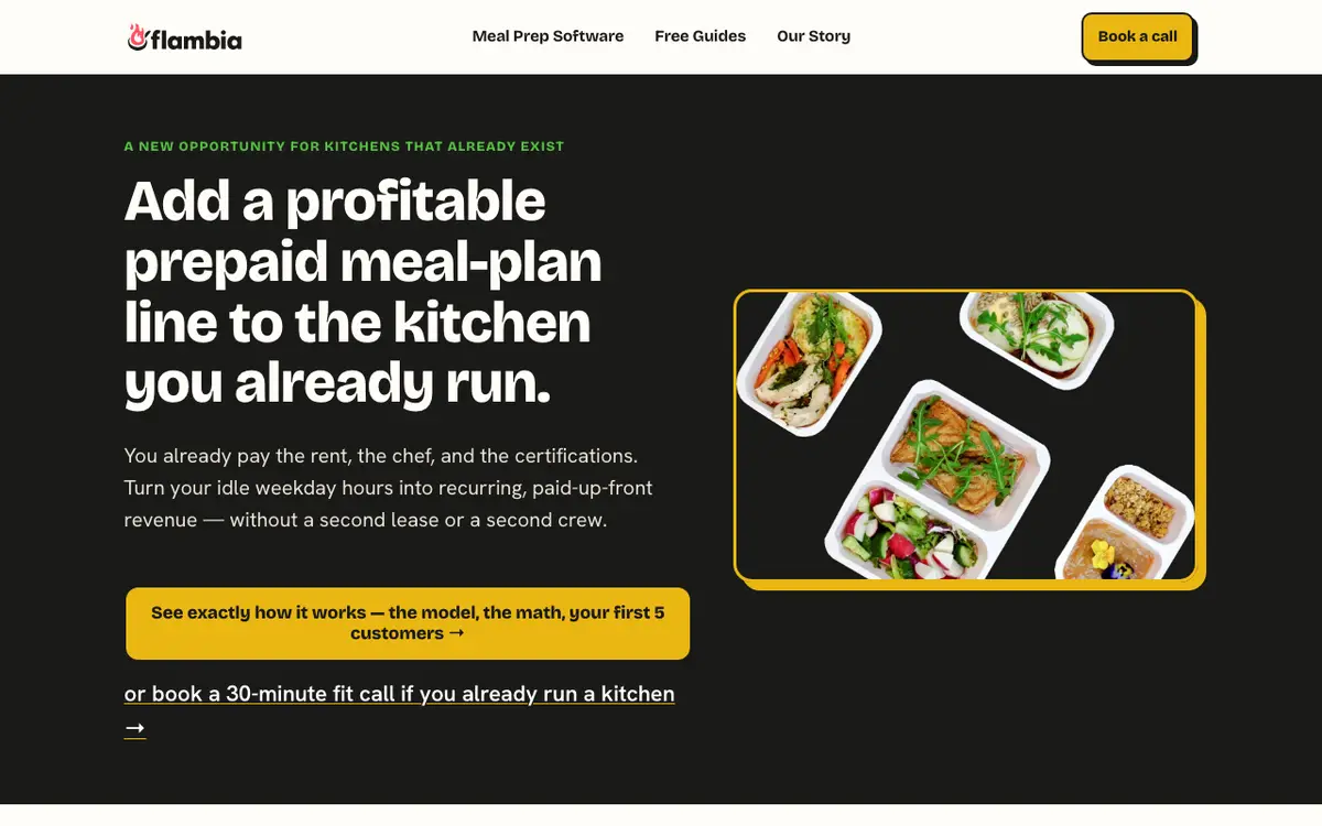 Home page of Flambia's website