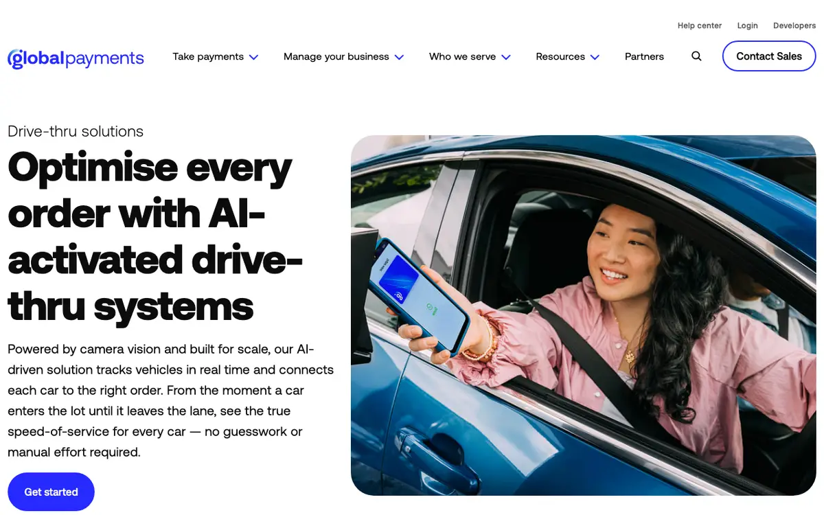 Home page of Genius Drive Thru's website