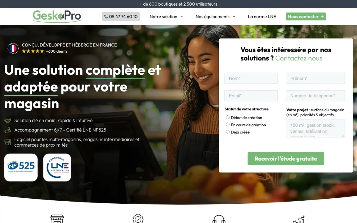 Home page of Geskopro's website