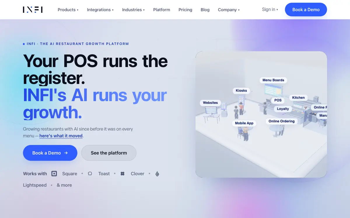 Home page of INFI's website