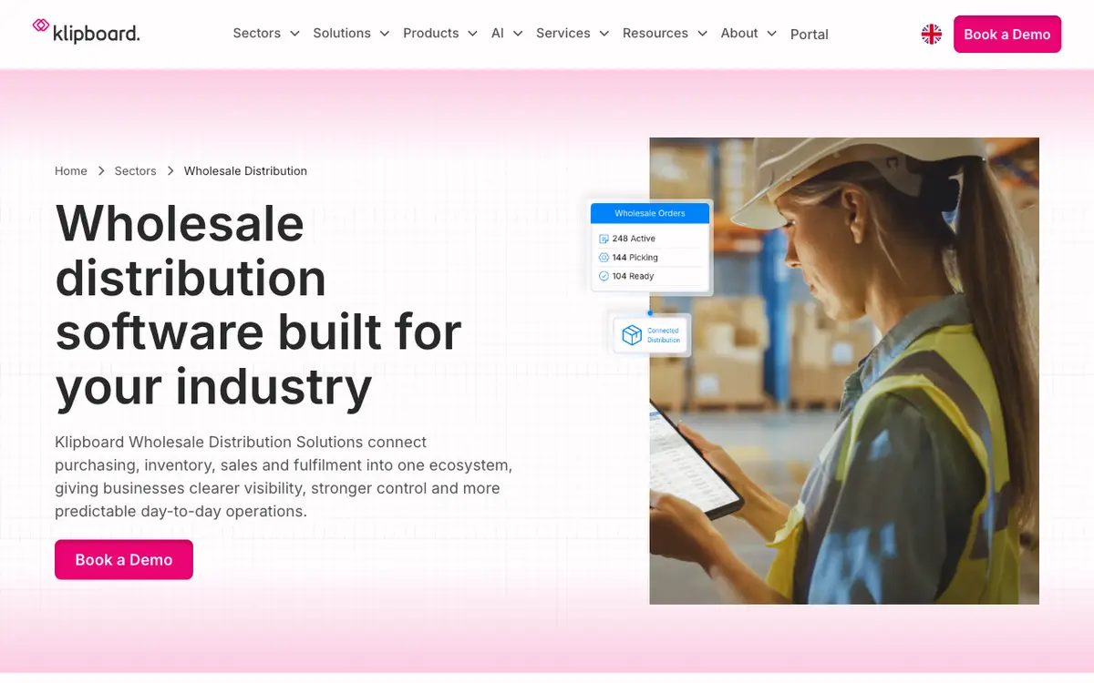 Home page of Klipboard's website