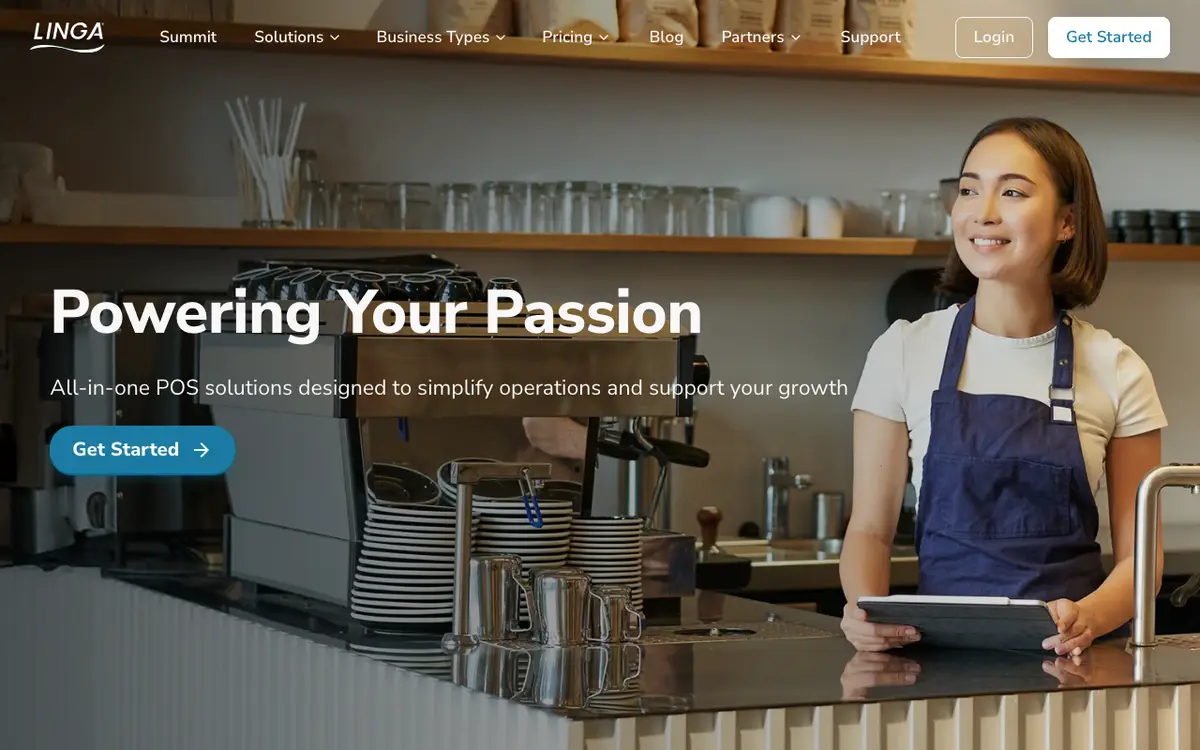 Home page of LINGA's website