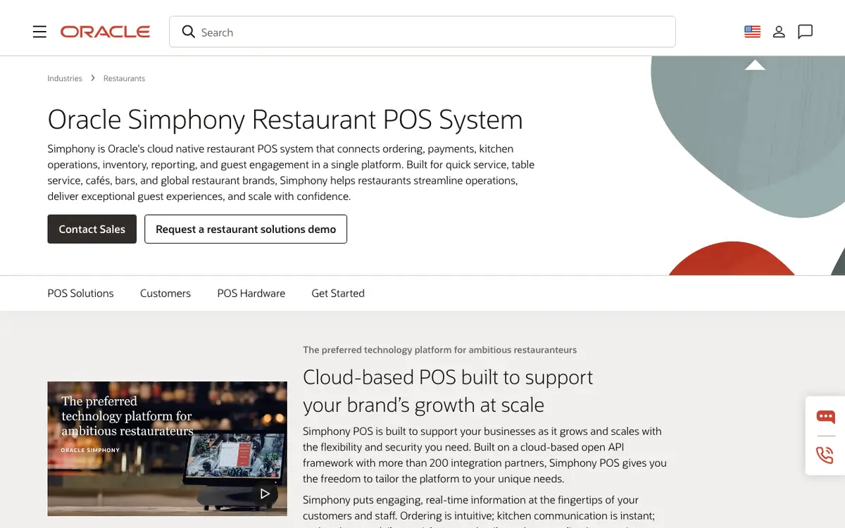Home page of Oracle MICROS Labor Management's website
