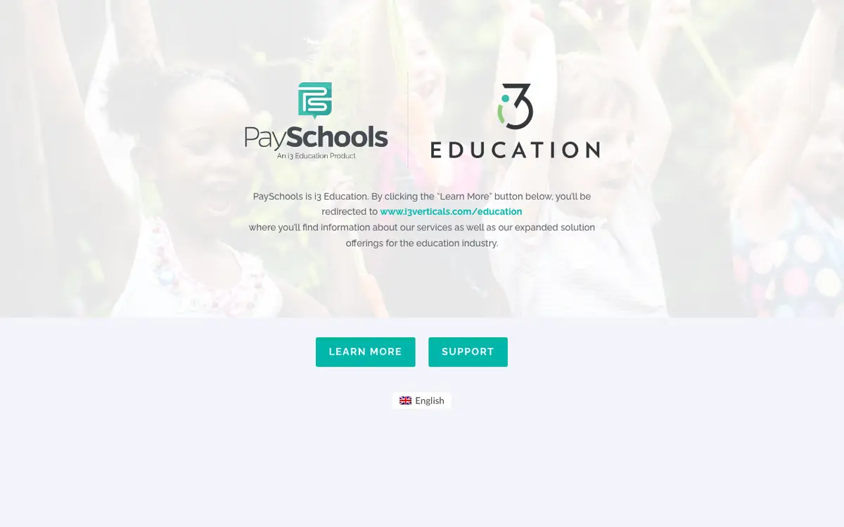 Home page of PaySchools's website