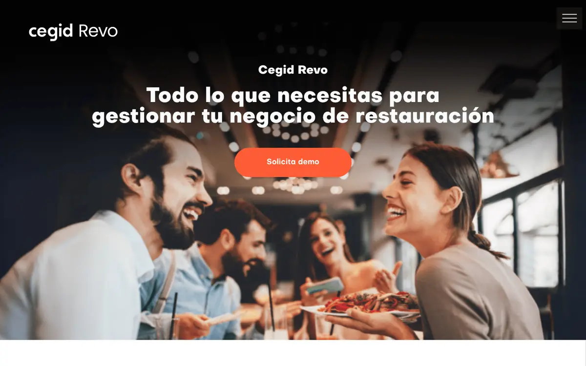 Home page of Revo's website