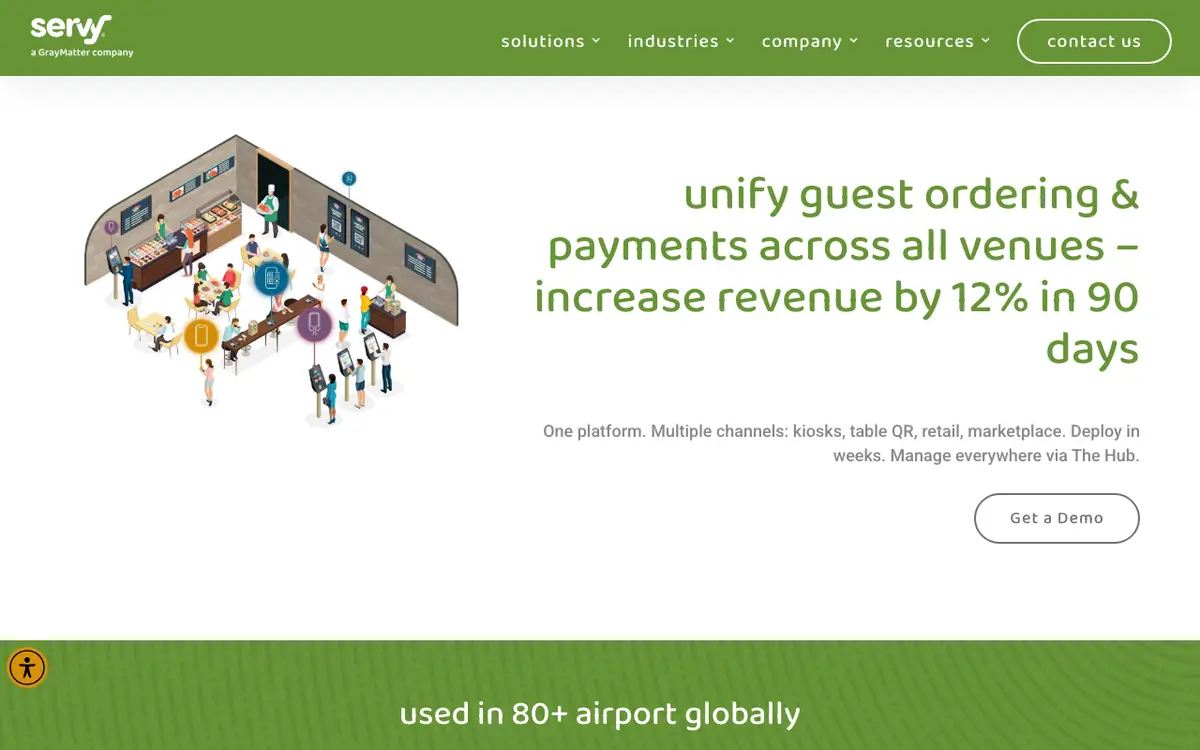 Home page of Servy's website