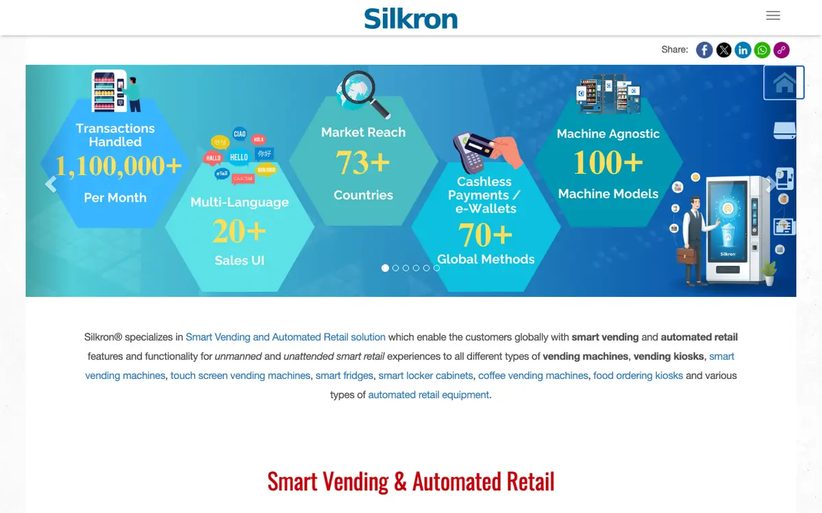 Home page of Silkron's website
