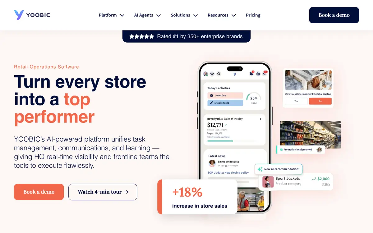 Home page of SimpliField's website
