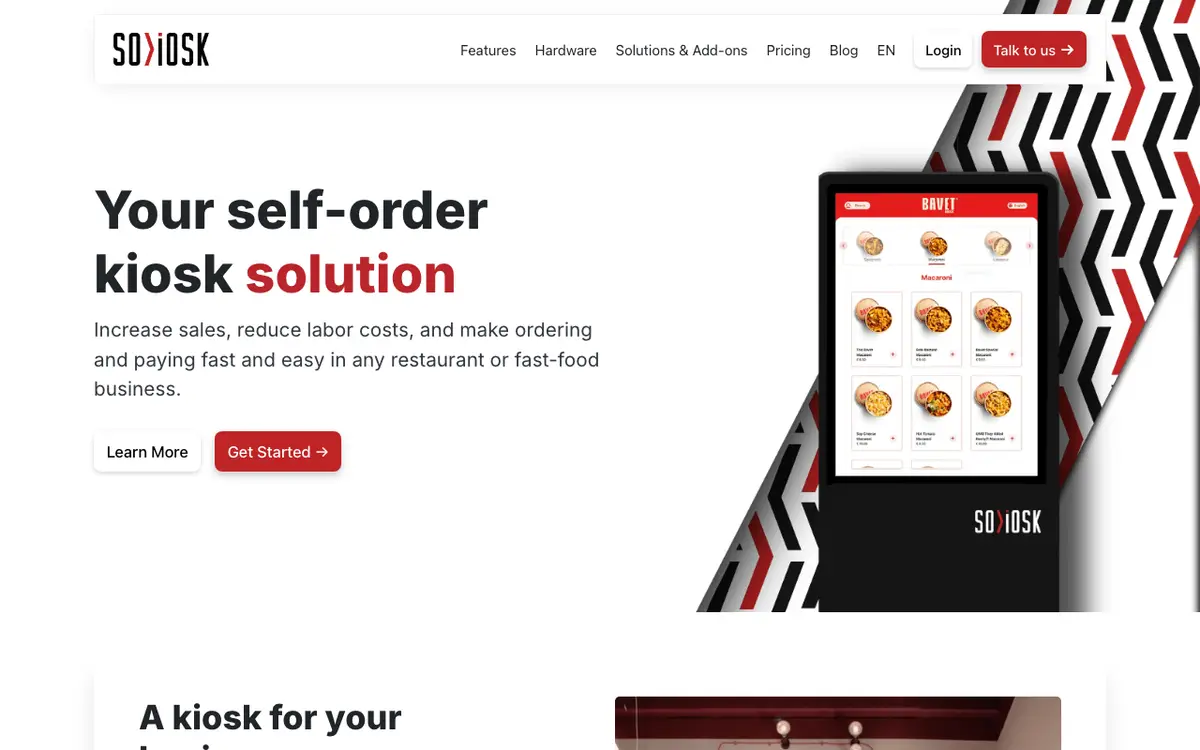Home page of SOKIOSK's website