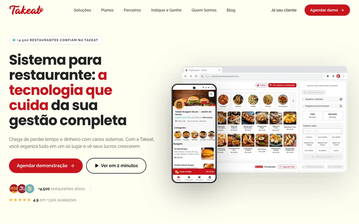 Home page of Takeat's website