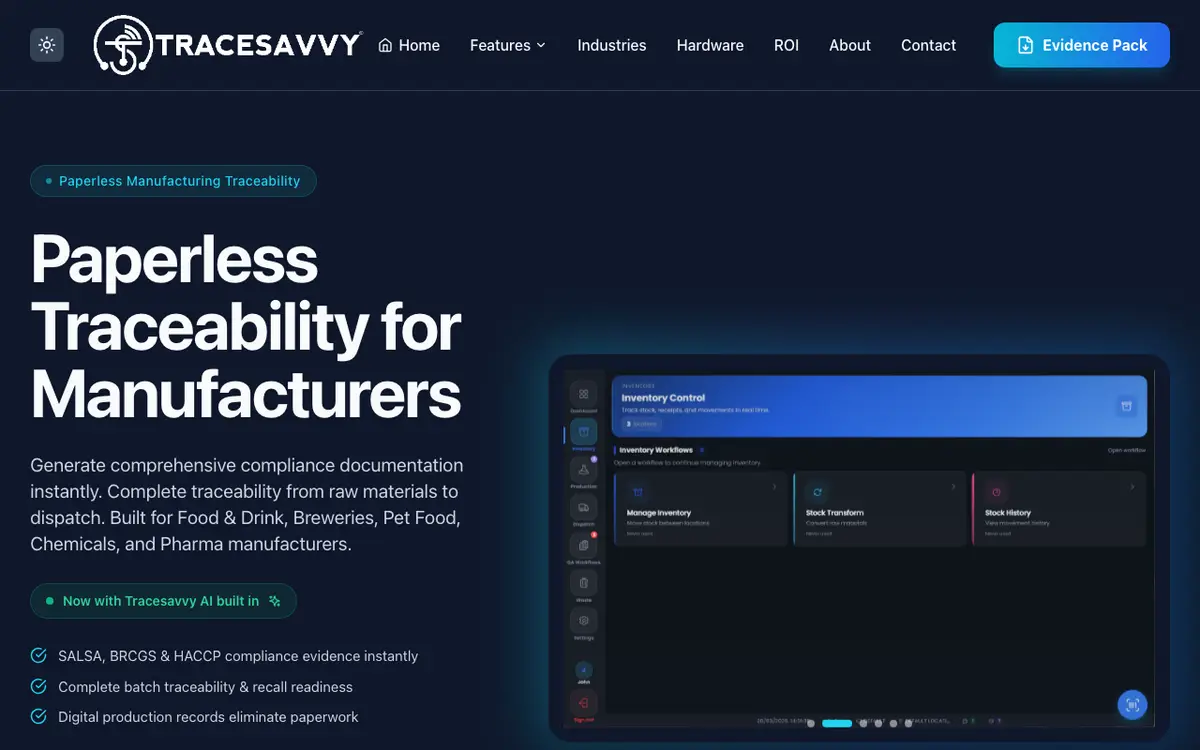 Home page of Tracesavvy's website