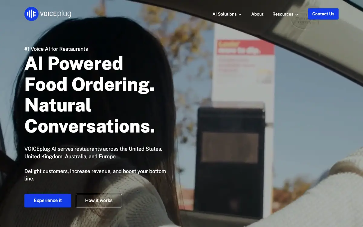 Home page of VOICEplug's website