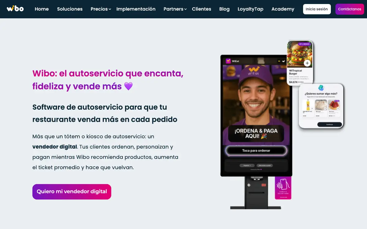 Home page of Wibo's website